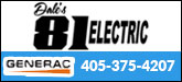 Dale's 81 Electric, LLC Sponsorship Banner